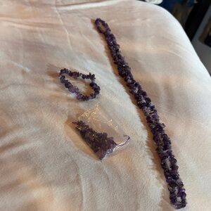 JTV Purple Gemstone Jewelry Set